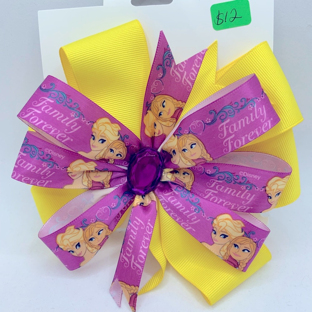 Child’s Disney’s Frozen handmade double hair bow